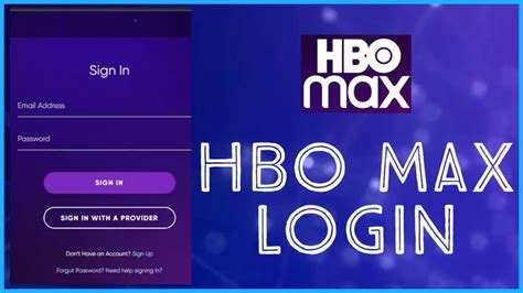hbo max login account computer